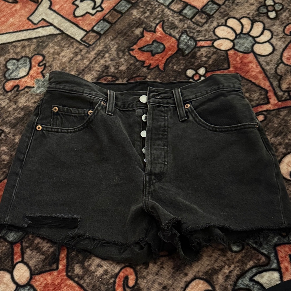Levi's Black Jean Shorts